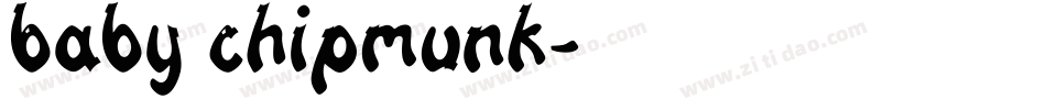 Baby Chipmunk字体转换